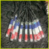 ⚕ ∫ ◠ ▰ REGGAE NECKLACE GLASS TUBE(PER PIECE)