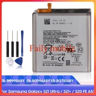 แบตเตอรี่ EB-BG998ABY EB-BG996ABY EB-BG781ABY สำหรับ Samsung Galaxy S20 FE A52 Galaxy S21 Plus S21 U
