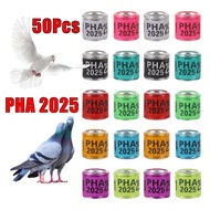 50Pcs PHA Pigeon rings 2025 Pigeons foot ring Singsing ng kalapati 2025 for Karera ng kalapati