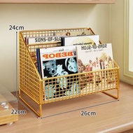 大尺寸黑膠唱片收納展示架 CD架 桌面書架 多功能遊戲碟片光碟收納盒（平行進口）（快遞送貨上門）