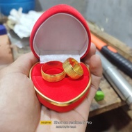 Jumbo sand coin ring gold ring 999 gold ring