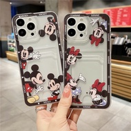 Realme C55 C35 C33 C30 C25S C21 C25 C25s C21Y C25Y C15 C11 2021 C20A Narzo 50 50i Prime Couple Cartoon Card Storage Phone Case Put Photos Lens Protection Shockproof Silicone Cover