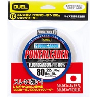 DUEL HARDCORE Fluorocarbon Line 80 Lbs. HARDCORE POWERLEADER FC 50m 80 Lbs. Natural Clear H3346
