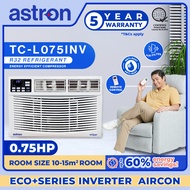 Astron  0.75 HP Fully  Inverter Window Type Aircon - TCL075INV | Eco+ Series | R32 Refrigerant |  Re