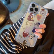 Clear iPhone Case Special Lens Frame Colorful Small Animal Pattern Modern 17/17Pro/17ProMax/16/15/14