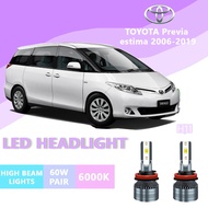 2PCS FOR TOYOTA Previa  estima 2006-2019 H11 LED Super Bright Hi/Lo Beam Headlamp Lamp LED Headlight