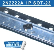 100pcs 2N2222A 1P SOT-23 2N2222 MMBT2222A SOT23 SMD NPN 0.6A 40V 600mA Transistor new original