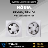AIREGARD HOUM DE180 / DE450 7 inches 11 inches Wall Ventilation Exhaust Fan