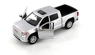 Showcasts 2019 Sierra 1500 SLT Crew Cap Pickup Truck, Silver 71361SV - 1/27 Scale Diecast Model Car