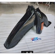 FRONT FENDER SET WITH SKOK COVER SUZUKI RC100 RC 100 BLACK BRAVO SPIRIT JET COOLET EXACTLY ORIGINAL