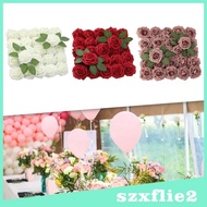[Szxflie2] Artificial Flowers DIY Table Centerpiece Realistic Silk Flowers with Leaves