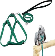 ASOCEA Adjustable Bird Harness and Leash for Yellow Naped Amazons Galah Cockatoos Small to Medium Br