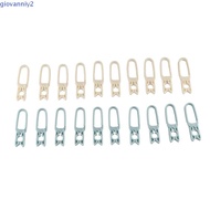 GIOVANNIY 10 Pcs Clothes Pegs, Plastic Small Clothing Clip, Practical White/Grey Windproof Washing P