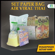 Set Paper Bag Air Viral Thailand Paper Bag Set Air Kocok Thailand