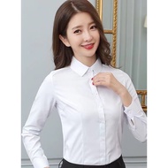 White Shirt Women Long-Sleeved Spring Summer Workwear Shirt Formal Wear Professional Workwear Workwe