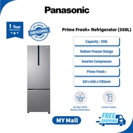 PANASONIC NR-BC360XS FRIDGE ECONAVI 2 DOOR 358L NR-BC360XSMY Inverter, AG Clean, 4 Star