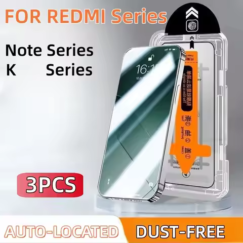 3PCS For Redmi Note 15 14 13 12 Turbo Pro Plus 11 11t 10 9s 5G 4G K 80 70 Tempered Glass Screen Prot