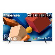 Hisense E7K Smart Google TV 43 inch | Dolby Vision | Dolby Atmos | MEMC | HDR 10 | VRR + ALLM | Dual Wifi 2.4/5G | Bluetooth 5.0 | HDMI (eARC)