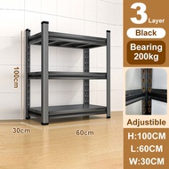 NINI 5 Tier Heavy Duty Boltless Rack Adjustable Rak Dapur Metal Warehouse Storage rack Rak kitchen R