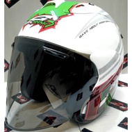 G818 XDOT GRAYFOSH HELMET VISOR SMOKE CHROME SILVER ORIGINAL