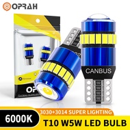 Oprah 2pcs T10 W5W LED Bulb Super Bright 3014 3030 18SMD Parking Light Roof Light Turn Signal Car Bu