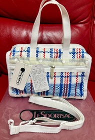 LeSportsac × BEAMS 攜手由設計單位 ALWAYTH 打造的聯乘別注系列，BLUE WHITE CHECK 紅白藍格紋袋。為了慶祝 LeSportsac 創立 50 週年而隆重推出的兩
