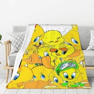 Tweety Bird Soft flannel blanket, multiple sizes throw blanket, washable, suitable for sofa bed offi