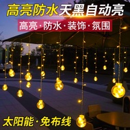Lampu Luar Solar Hiasan Balkoni Taman Kalis Air Lampu Gantung Halaman Rumah Hiasan Astaka Lampu Rent