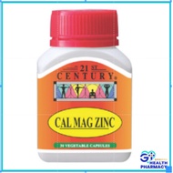 21ST CENTURY CAL MAG ZINC 30 VEGETABLES CAPSULES (calcium, magnesium, zinc)
