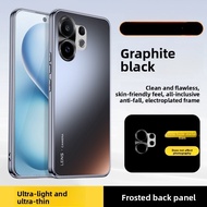 YYN Case For Vivo X200 Fe X200FE Frozen Acrylic Electroplating Case Metal Camera Protection Shockpro