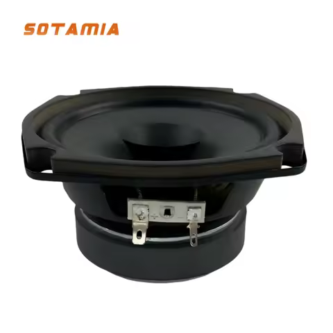 SOTAMIA 1pcs 5 Inch Full Range Audio Speaker 6 Ohm 10-20W Cloth Edge Double Cone Electric Piano Spea