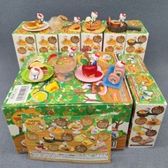 8Pcs/Set 2-4cm Anime Hello Kitty Candy Toy Cake Sandwich Honey Food Apple Q Version PVC Action Figur