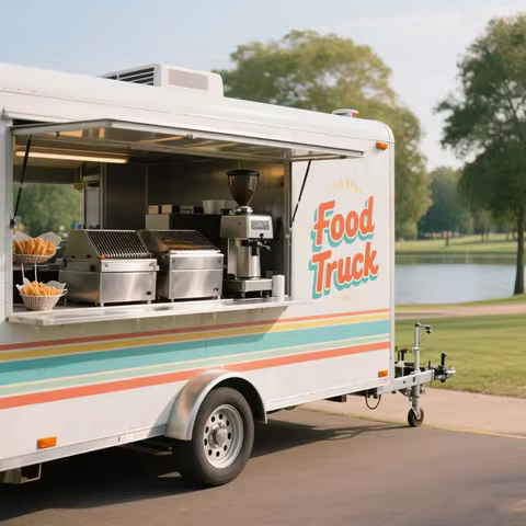 Food Van Waffle House Halal Ice Cream Truck Donut Cookies Kiosk Hot Dog Cart Mobile Restaurant for S