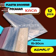 (12 Sheets size 15x30cm) opp Plastic Bags, souvenir Plastics, Glass Shard Plastics, Gift Wrap Plasti