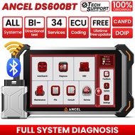ANCEL DS600 BT OBD2 CAR Scanner Full System code reader scan tool Support CANFD DOIP Bi-Directional 