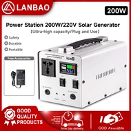 Power Station 500W/220W 220V Portable Solar Generator Multi-Function Portable 288000mAh with 45W Sol