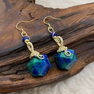 【共生原礦石】鳳凰石吊飾項鍊 / 手工編織