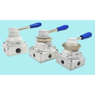 Pro-S 4HV330-08 1/4" 5/3 way centre closed Pneumatic Hand lever Rotary valve
