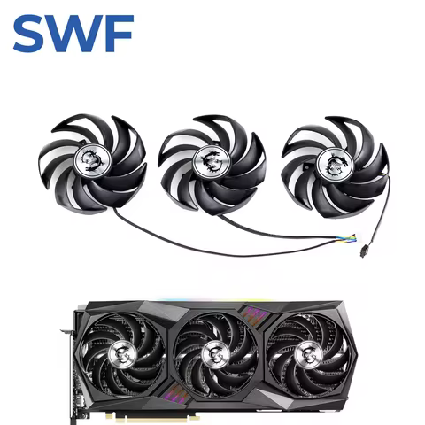 PLD09210S12HH Cooling Fan For MSI RTX 3060 3070 3080 3090 Ti RX 6800 XT GAMING X TRIO Graphics Card 