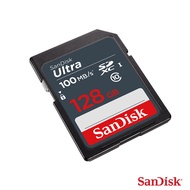 SanDisk Ultra SD Card Class10 128GB SDXC Speed100MB/s (SDSDUNR-128G-GN6IN) ใส่ กล้อง กล้องถ่ายรูป กล้องถ่ายภาพ กล้องคอมแพค กล้องDSLR SONY Panasonic Fuji Cannon Casio Nikon รับประกัน Synnex 10 ปี