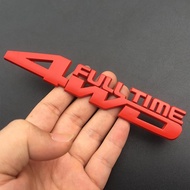 4WD Full Time Car Metal Body Sticker Rear Trunk Emblem Automobiles Exterior Badge Decoration for Sub
