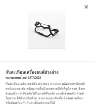 Triumph ชุดกันล้ม ช่วงบน-ล่าง Upper Engine Bars 36TA0038/Lower Engine Bars 36TA0032 Speed400/400X