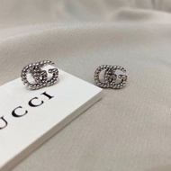 💎官方認證正品💎Gucci GG Marmont 925純銀雙G麻花耳環