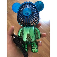 Blue+green bear fan