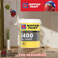 5L - Nippon Paint - 5400 Wall Sealer / Cat Undercoat Dinding / Primer