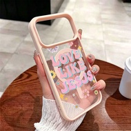 For IPhone XR 7 8 Plus 17 16 15 14 13 12 11 Pro Max Pink letters Acrylic Clear Matte Magnetic Case