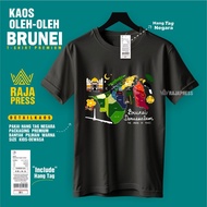 Brunei Darussalam Souvenir T-Shirt with Premium Hang Tag, 30S Cotton Material, Premium Souvenir Gift