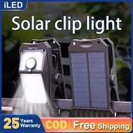 Solar clip light outdoor solar light IP67 waterproof portable light solar garden light motion sensor
