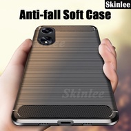 For OPPO A60 case Phone Cover Brushed Texture Soft TPU Silicone PU Leather Back Cover For OPPO A60 P