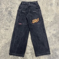 baggy jeans men y2k seluar jeans lelaki Y2K Retro Punk Loose Wide-Leg Jeans - Inspired by Harajuku S
